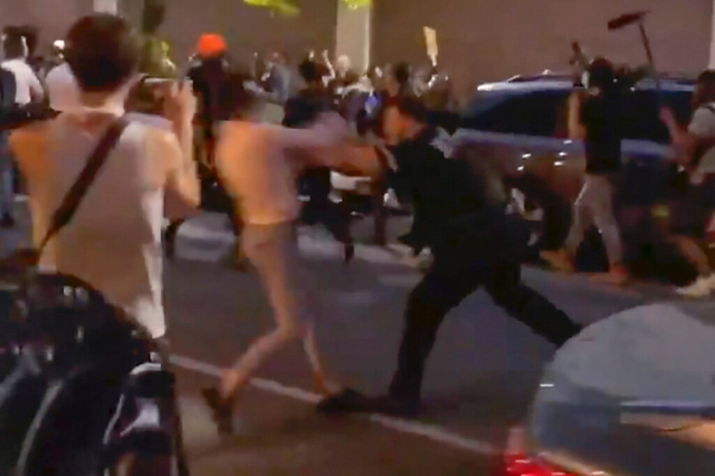 Police push