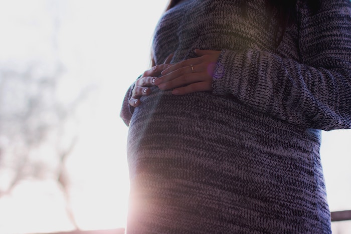pregnant woman stock