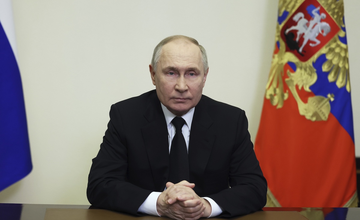 Vladimir Putin in Moscow, 3-23-2024