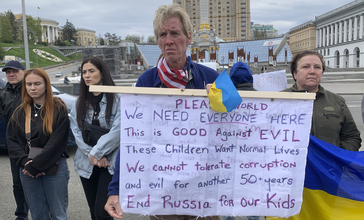 Ryan Wesley Routh in Kyiv, 4-30-2022