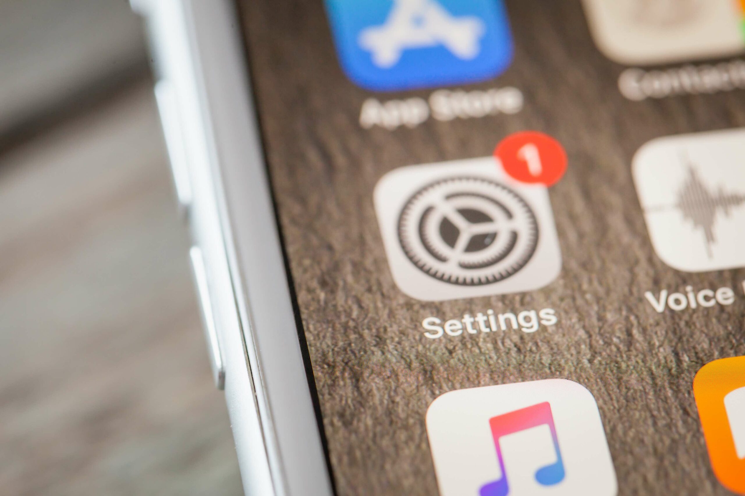 iPhone settings