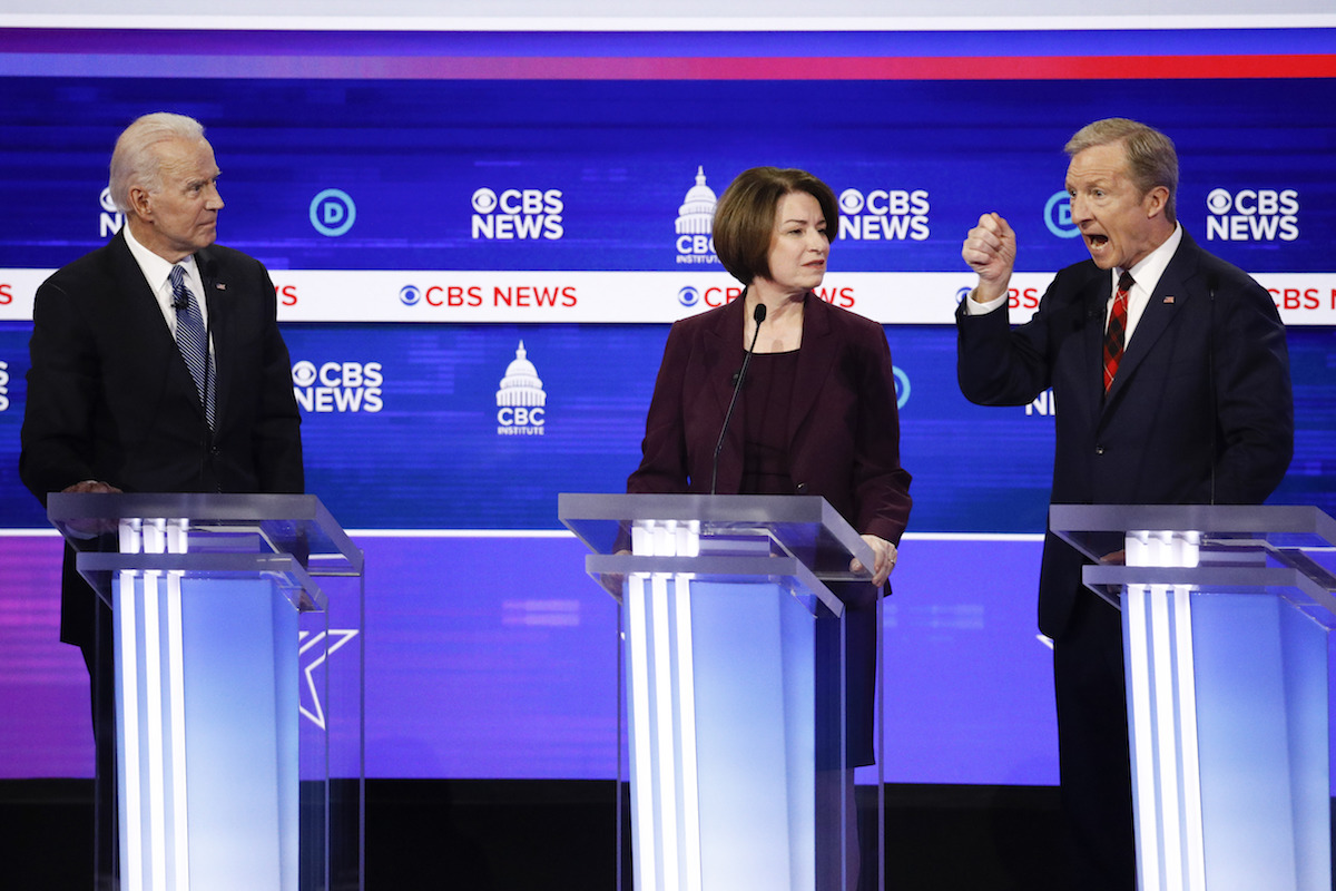 Steyer Klobuchar SC debate