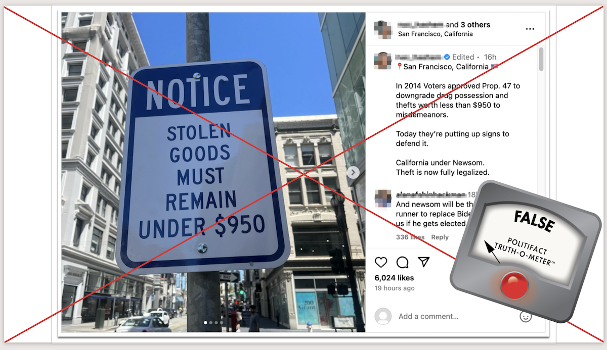 San Francisco fake street sign for story, 7-2-2024