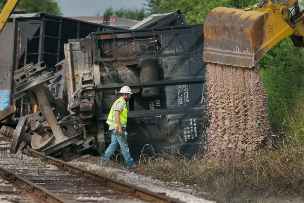 Derailed train 2018