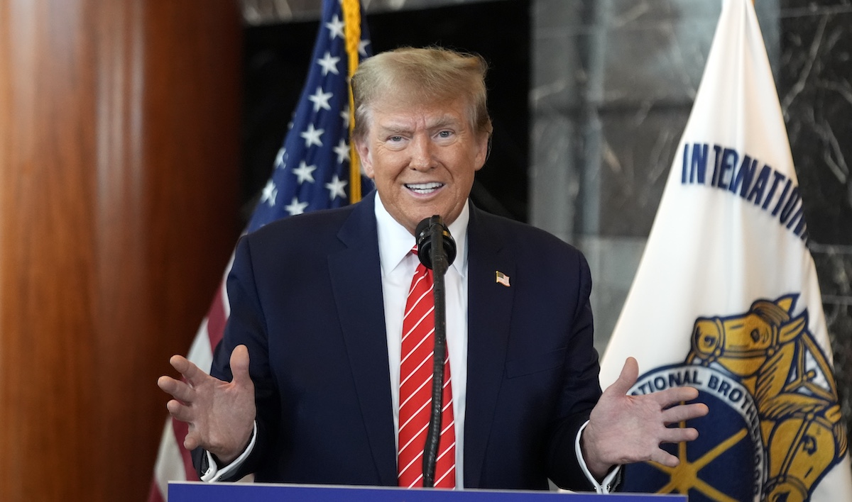Trump 1,000 thumbnail image from Washington speech to Teamsters, 1-31-2024