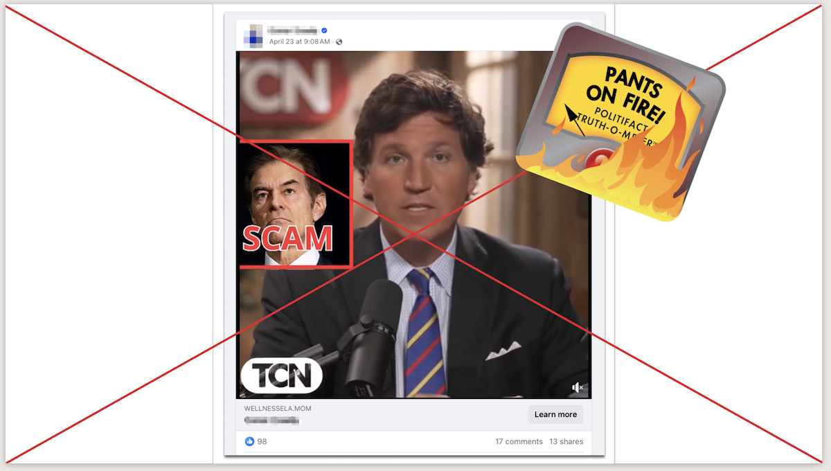 Tucker Carlson diabetes screenshot