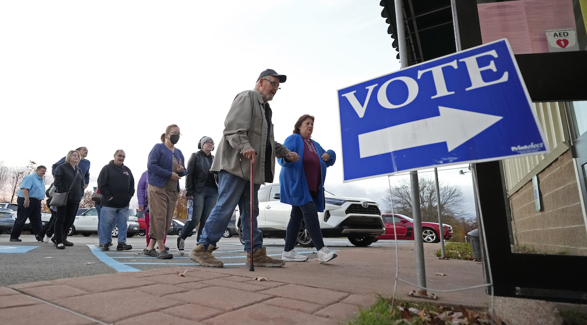 Voters in Butler Township, Pa. 11-05-2024
