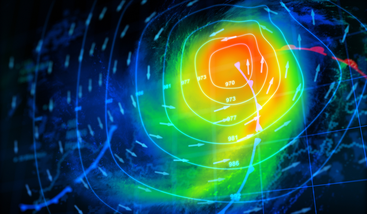 Radar weather image