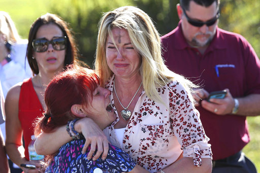 Woman crying Marjory Stoneman Douglas