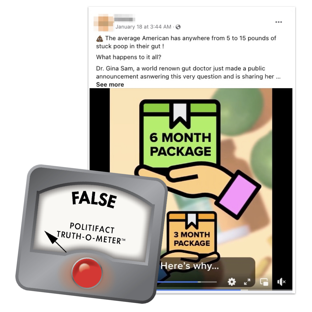 Digestive supplement 'stuck' stool False post