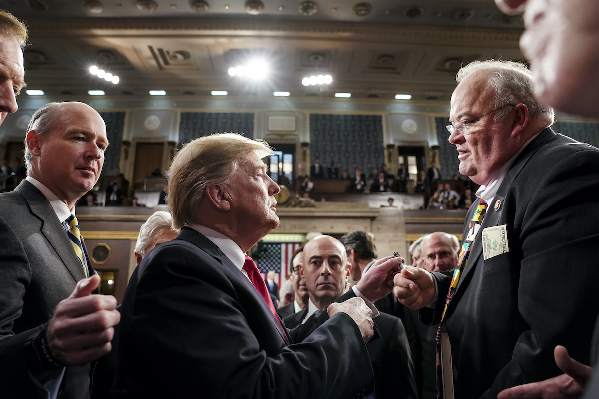 Donald Trump Billy Long 020519 AP