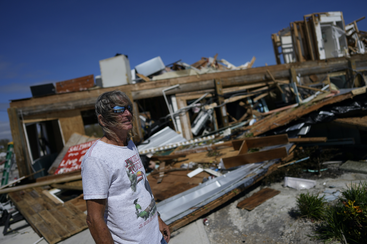 Fort Myers Beach business wrecked Hurricane Ian 9-29-22 AP