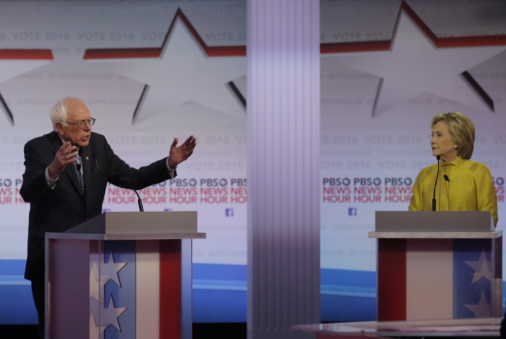 Bernie and Hillary in Milwaukee