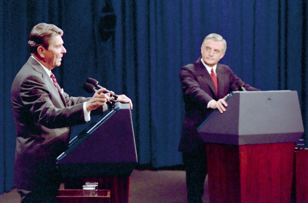 Reagan and Mondale debate