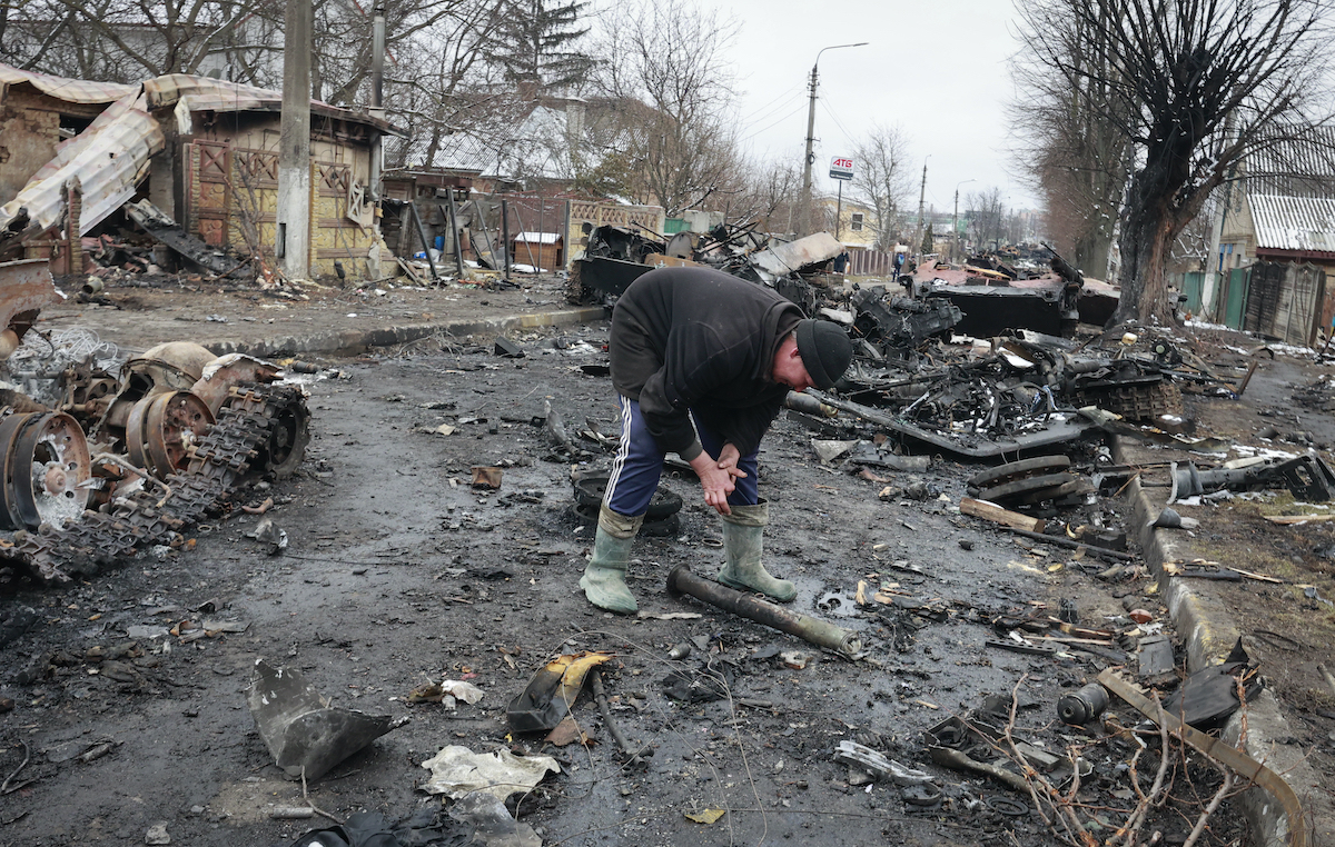 Russian vehicle destroyed