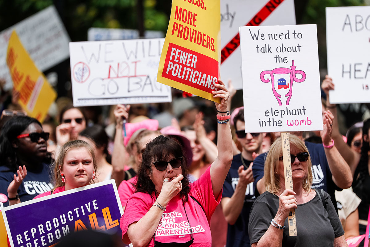 Abortion protest gender affirming therapy Michigan