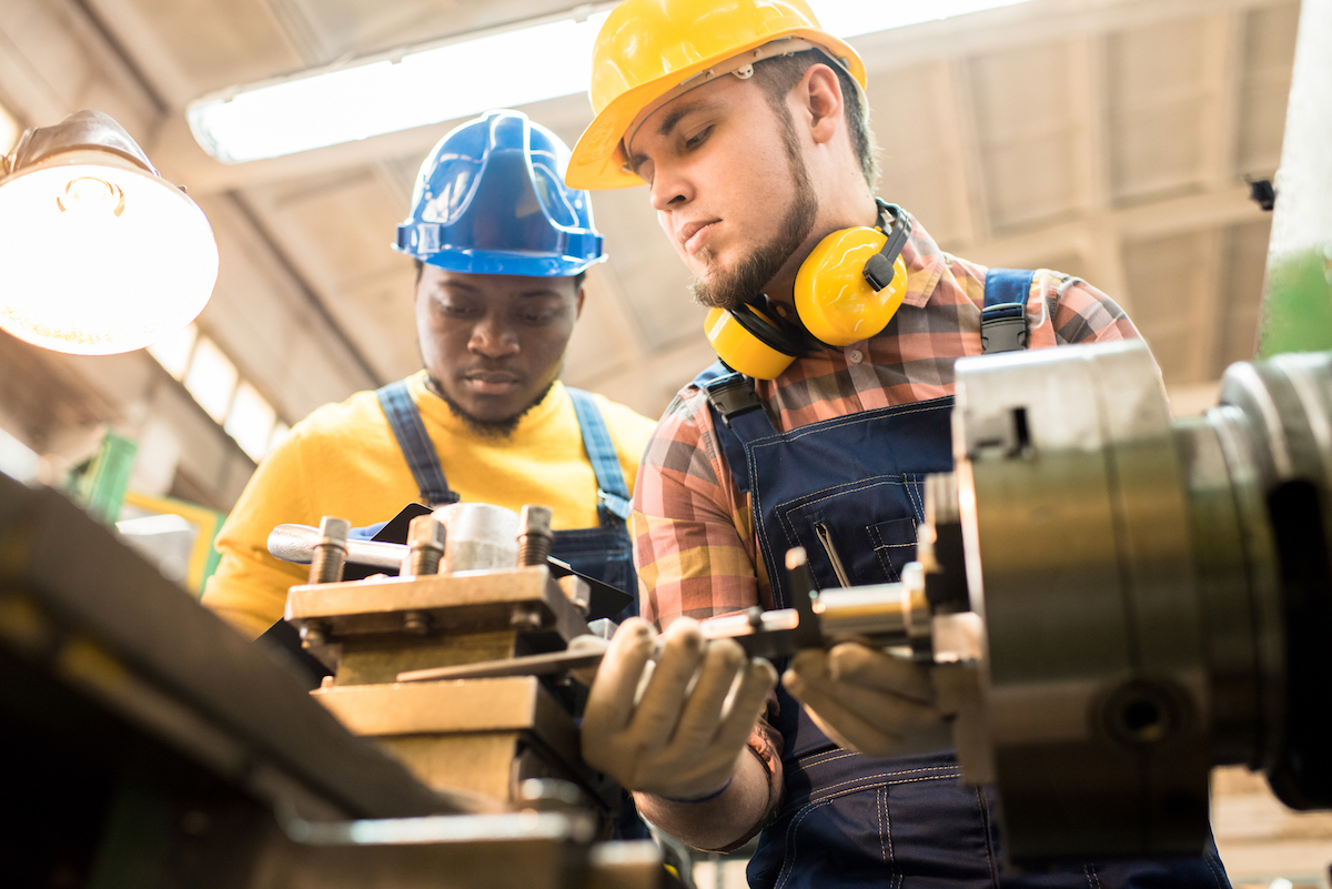 Factory lathe operator