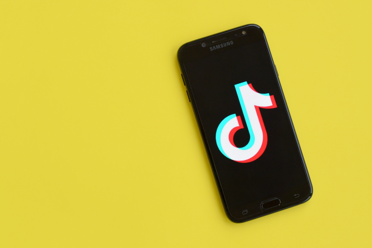 TikTok phone shutterstock art