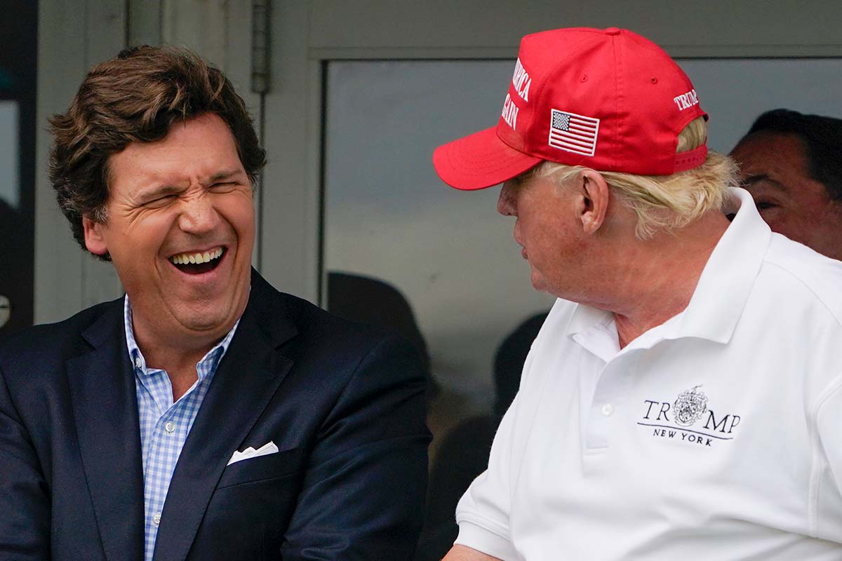 Tucker Carlson and Donald Trump, 7-31-2022