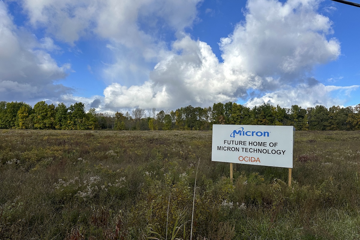 Site of Micron plant in NY state