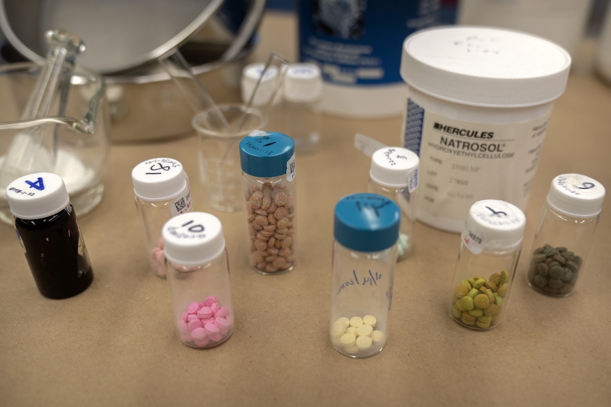 Containers of fentanyl pills 04-29-2025