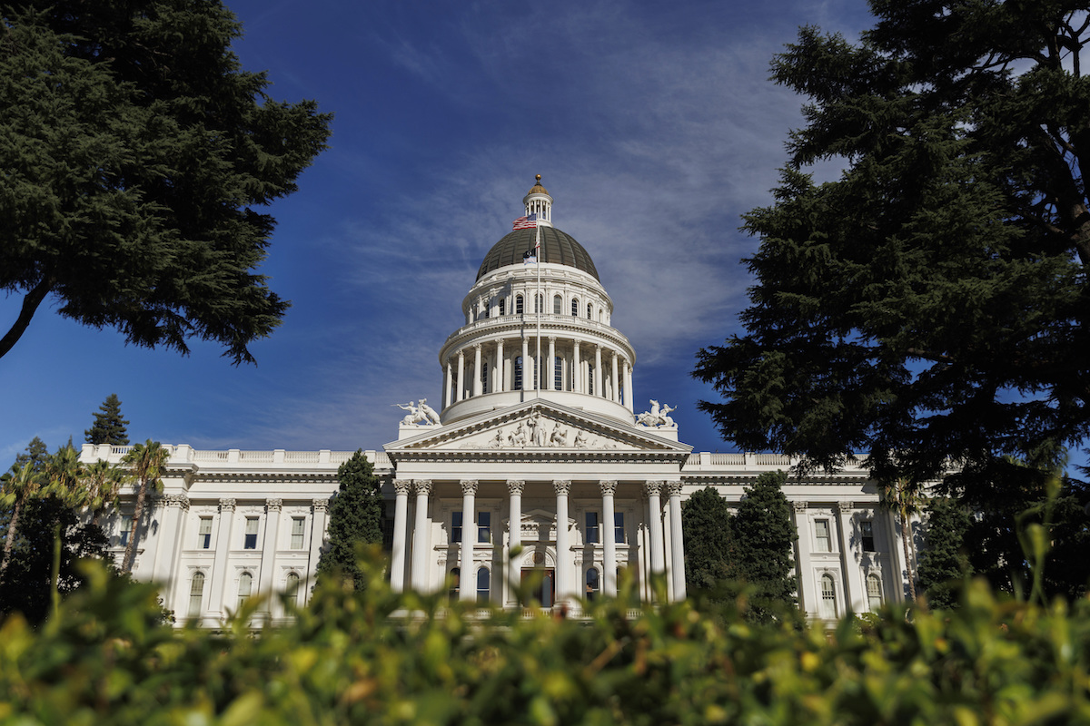 California State Capitol building dome Aug. 2024