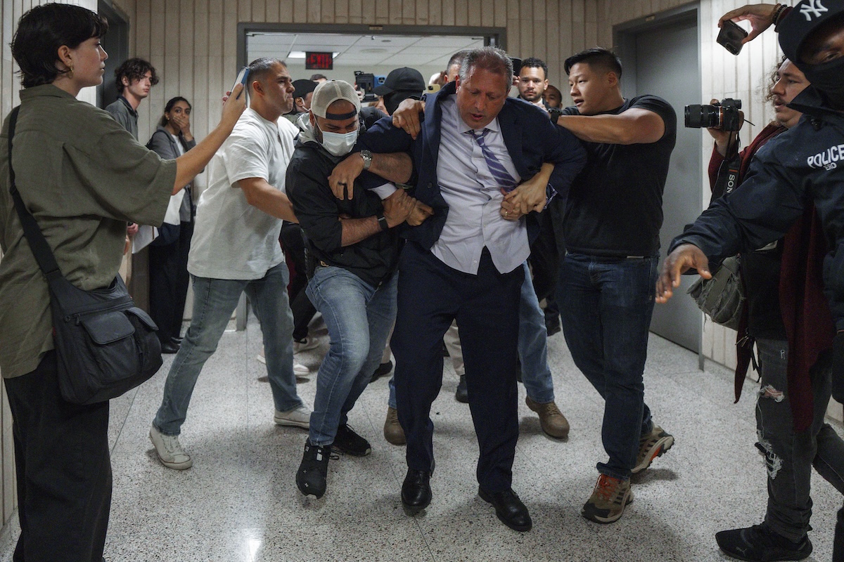 Brad Lander arrested ICE 06-17-25