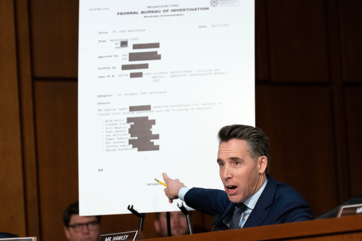 Josh Hawley Arctic Frost testimony