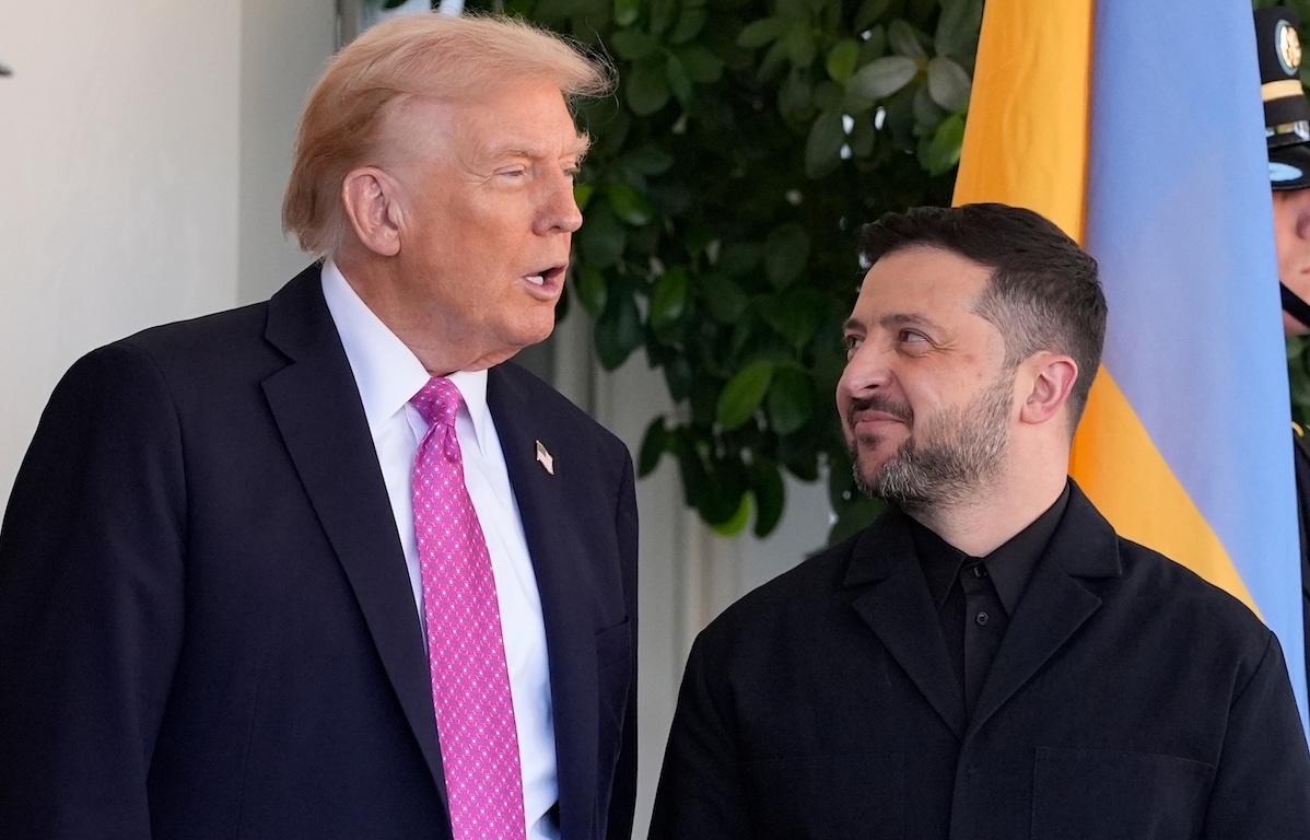 Trump with Zelenskyy at White House 10-17-25
