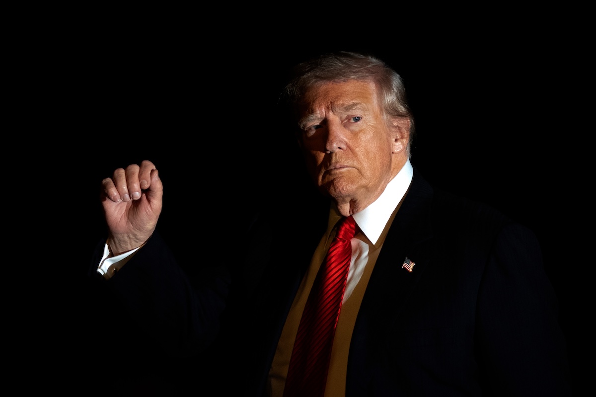 Trump with fist up 11-02-25