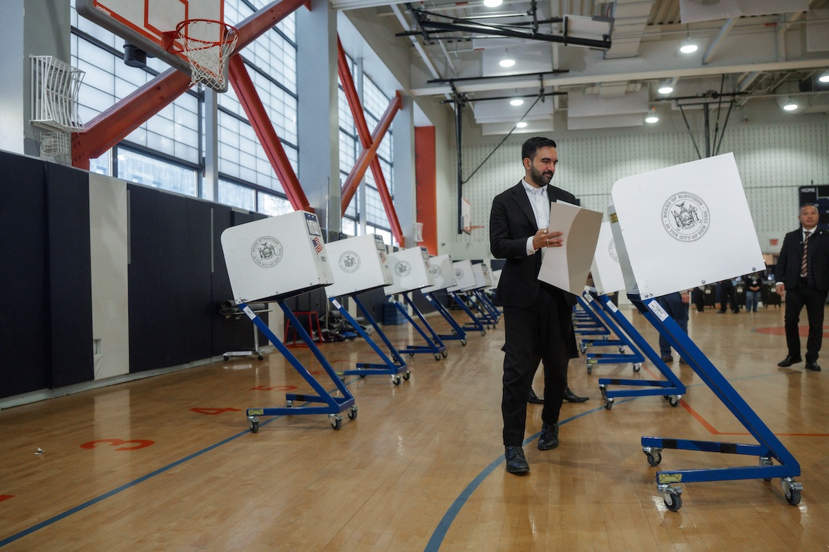 Mamdani casts his vote for mayor in NYC on Election Day