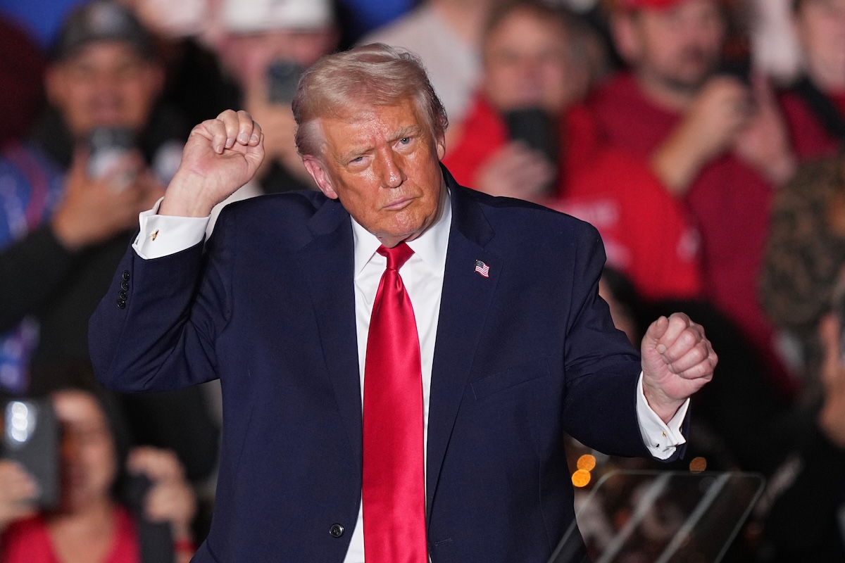 Trump at economy speech in Mt Pocono PA