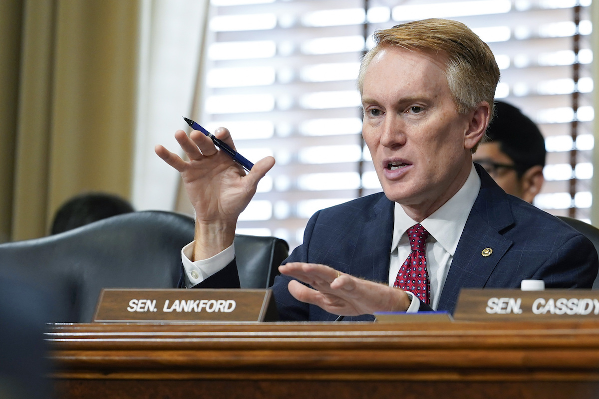 Sen. James Lankford, R-Okla. Senate Energy and Natural Resources hearing May 5, 2022