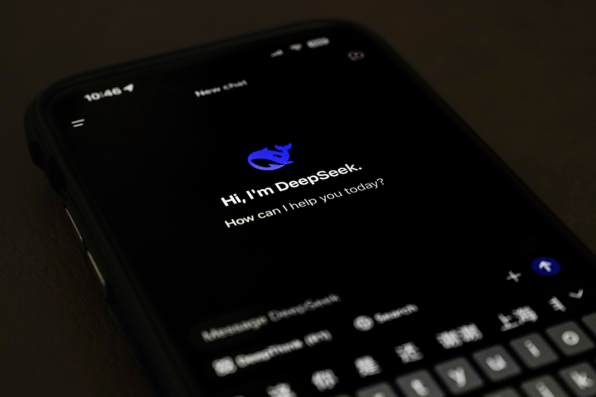 DeepSeek screen, 01-28-2025