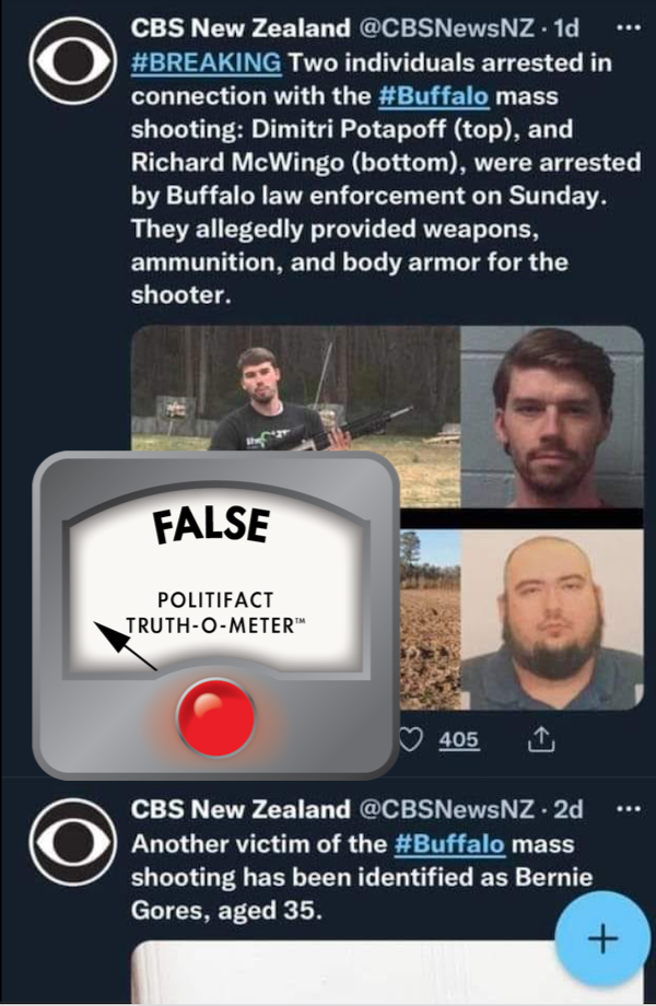 False Tweet FB post