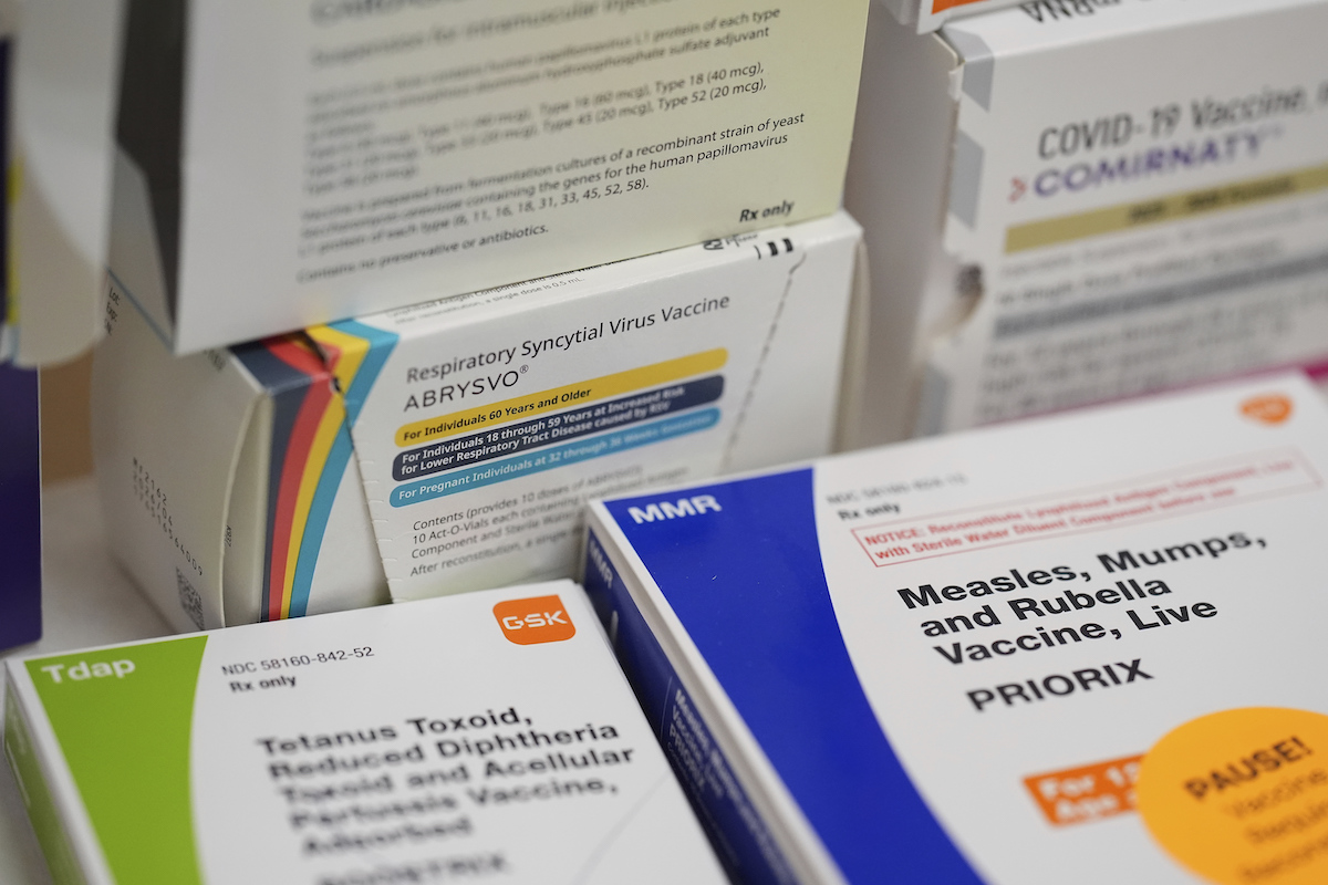 Boxes of vaccines in Florida CVS 2025