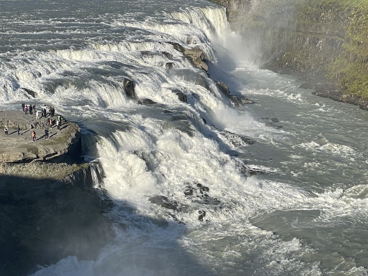 Gullfoss Falls in Iceland by Lou