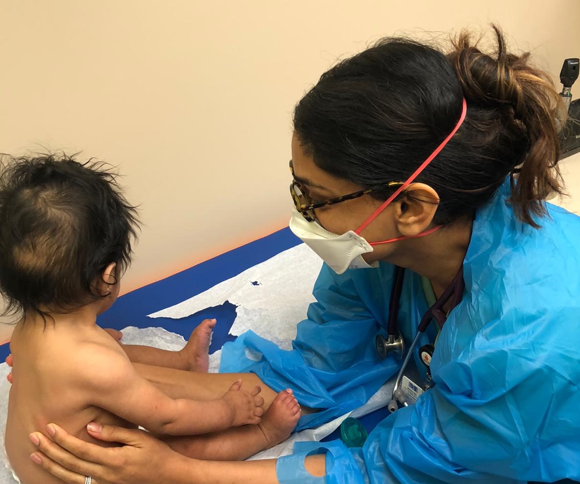 More headlines, social photo - medical misinfo - Dr amin portrait with patient
