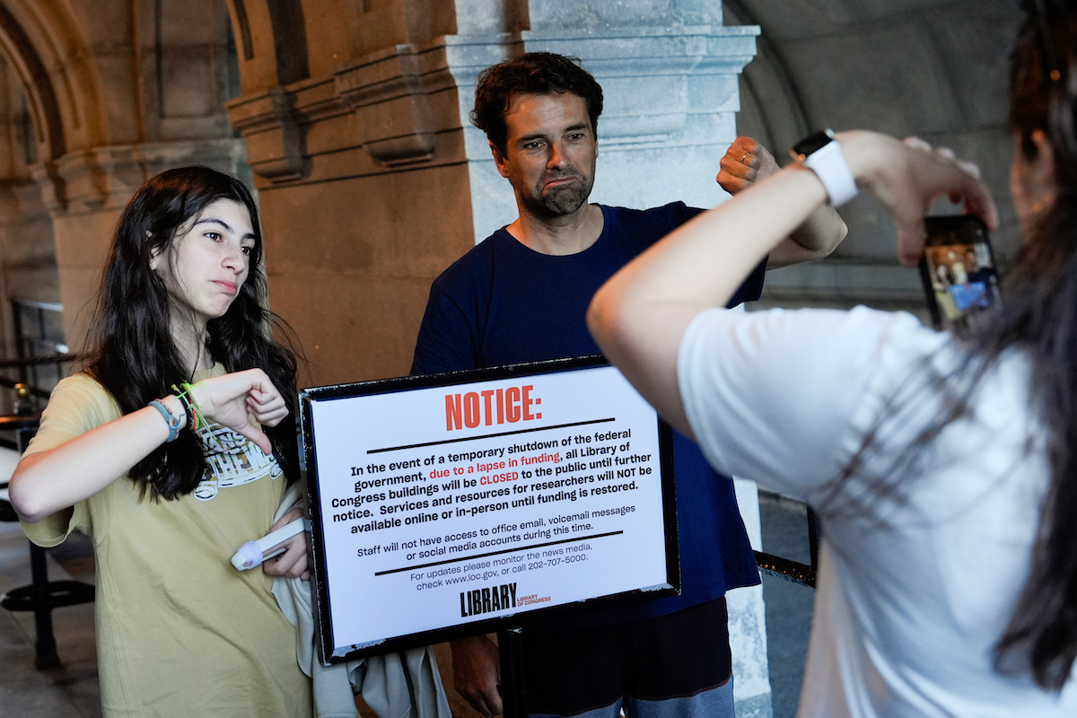 Library of Congress closed shutdown 10-1-25