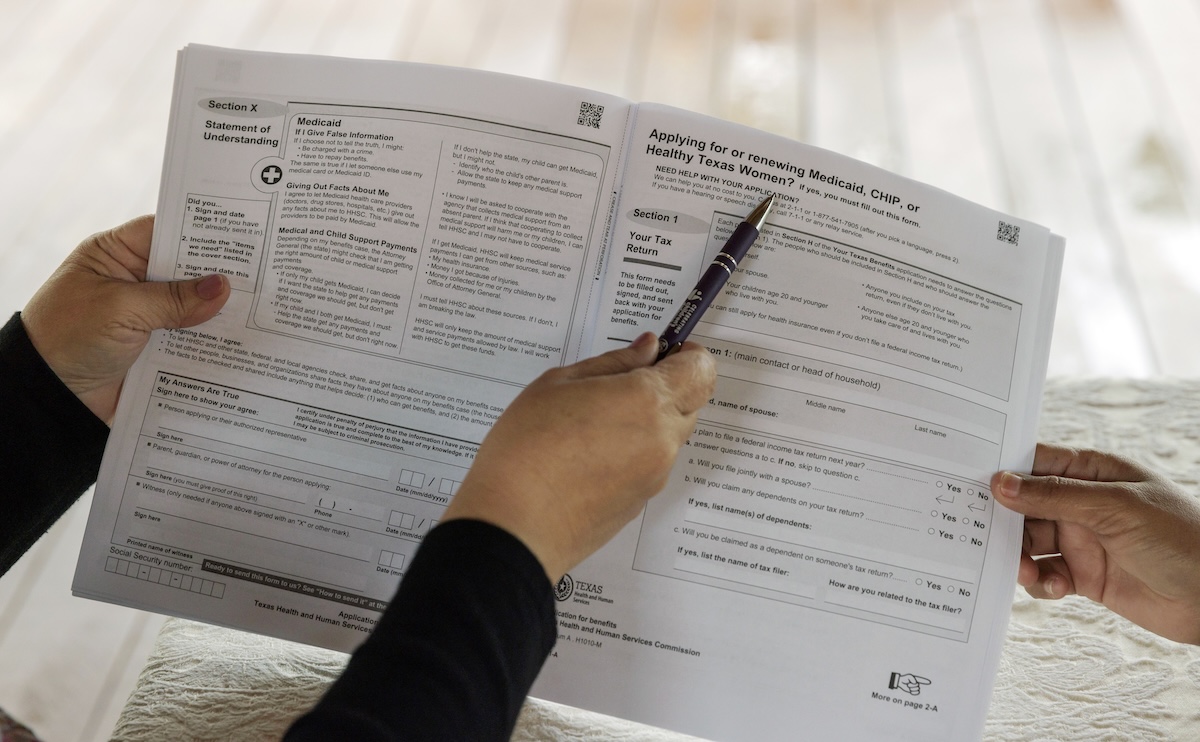 Medicaid form, 11-13-2023