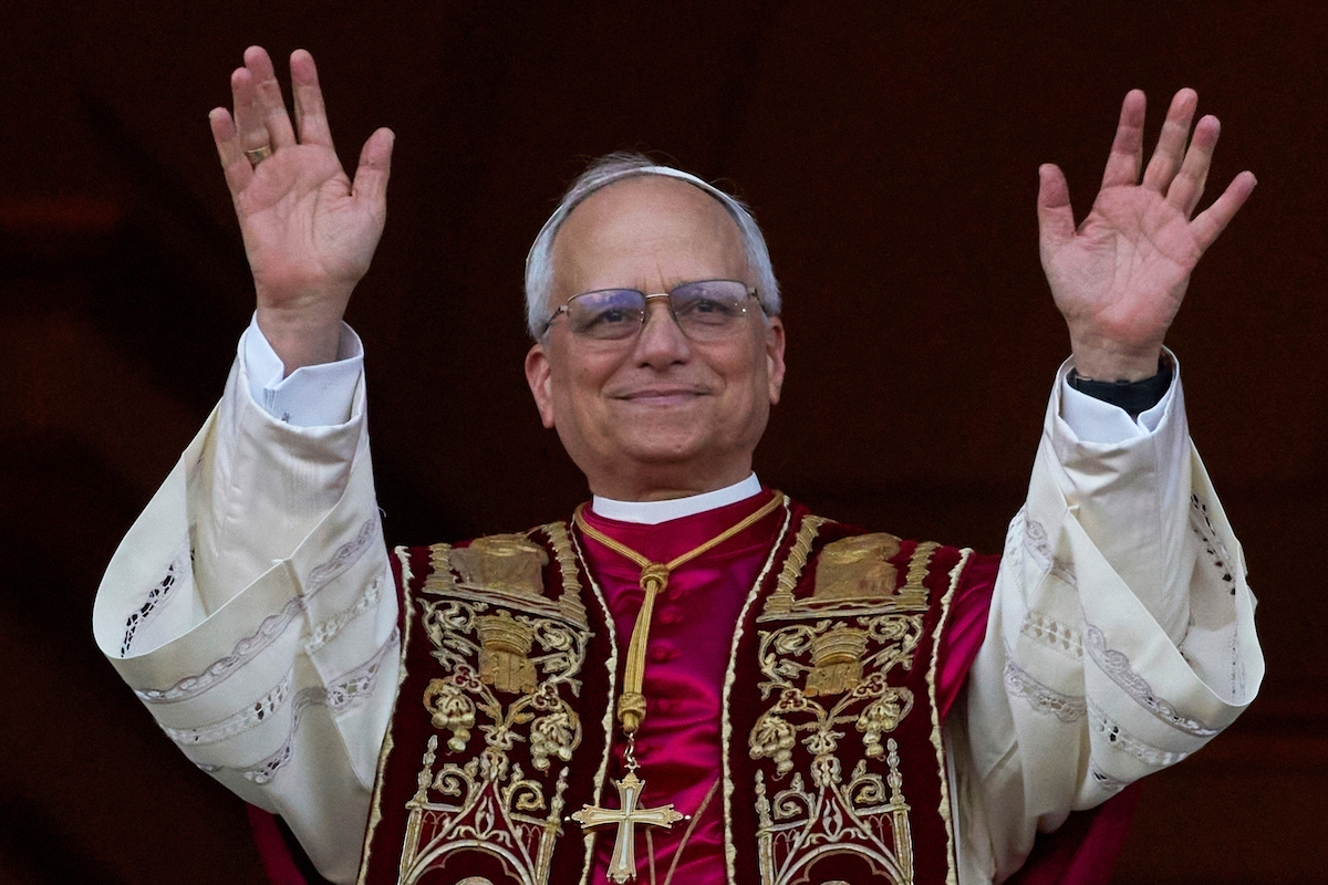 Newly elected Pope Leo XIV 5-8-25