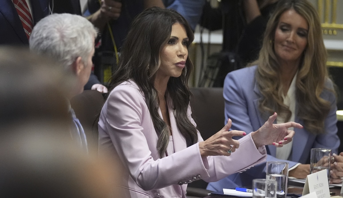 Kristi Noem at cabinet meeting 08-26-2025