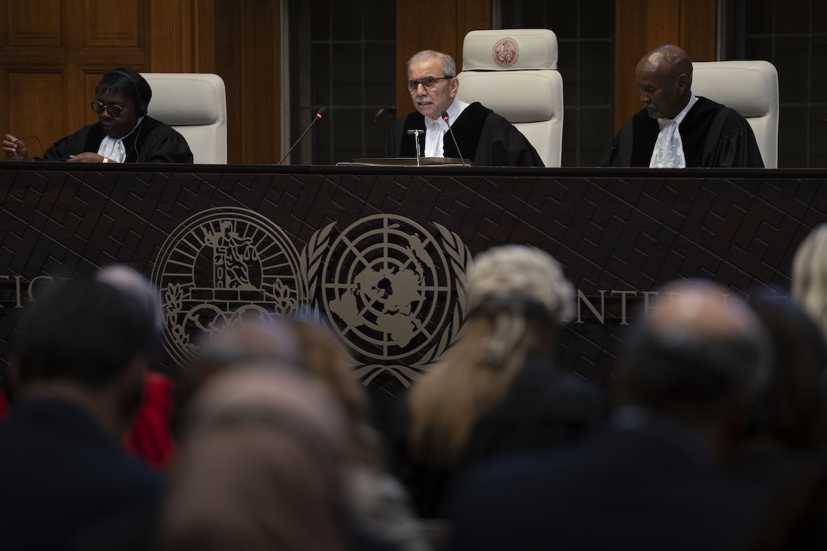 Presiding Judge Nawaf Salam reads ICJ ruling 5-24-2024