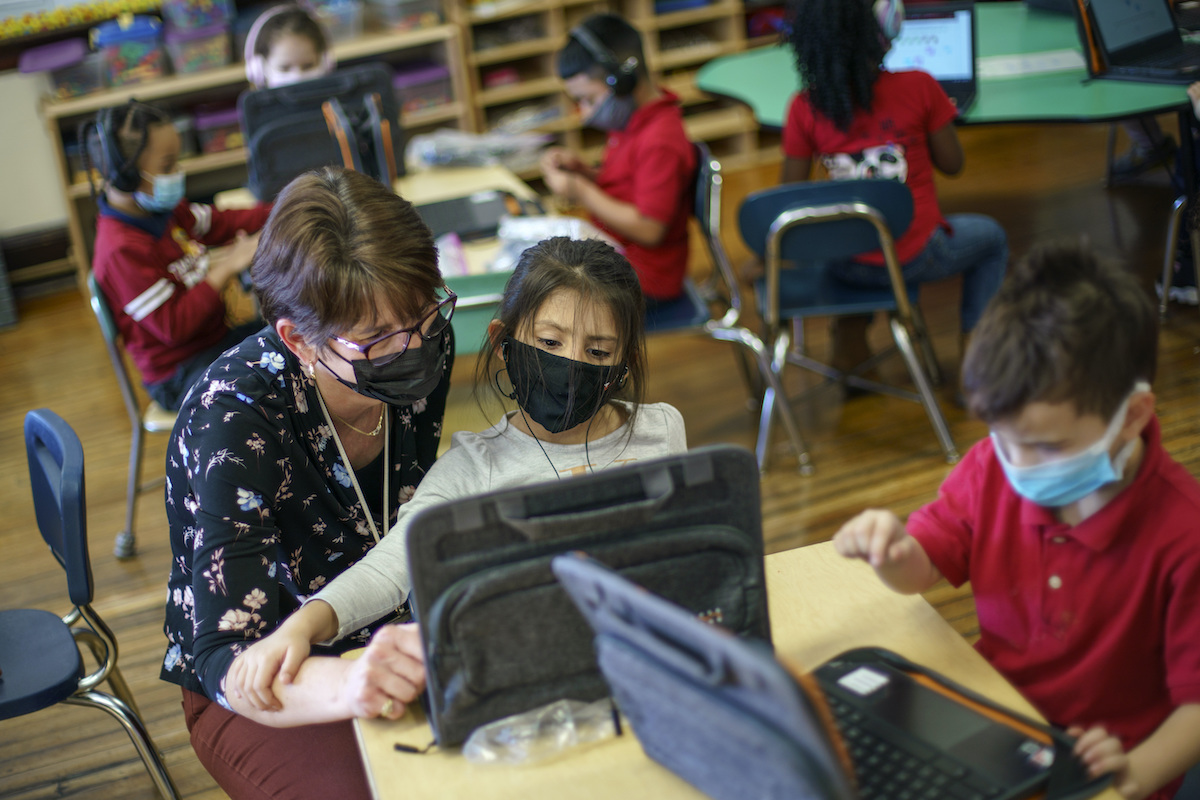 Rhode Island kindergarten masks Feb. 2022