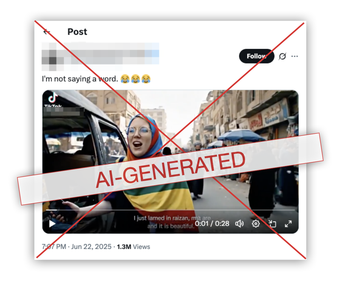 POF embed rainbow hijab ai generated video