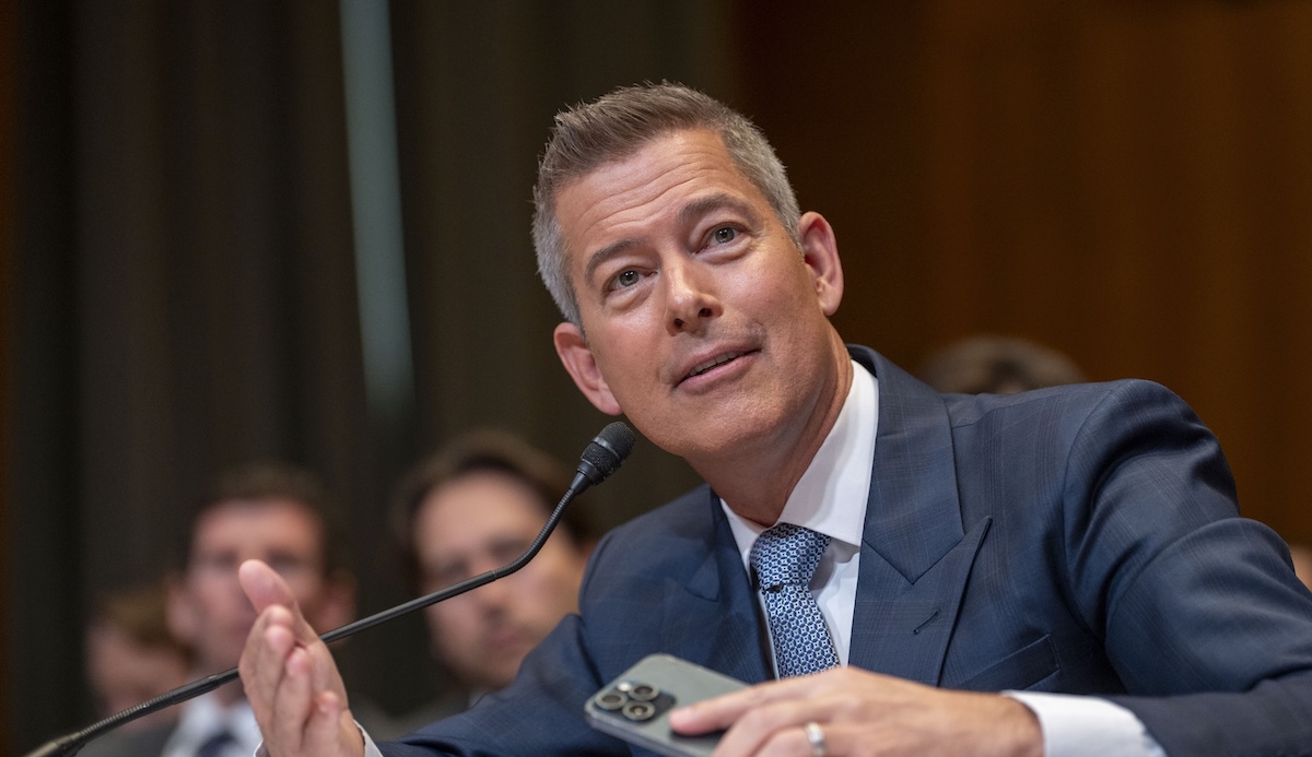 Sean Duffy at a Senate hearing, 5-15-2025