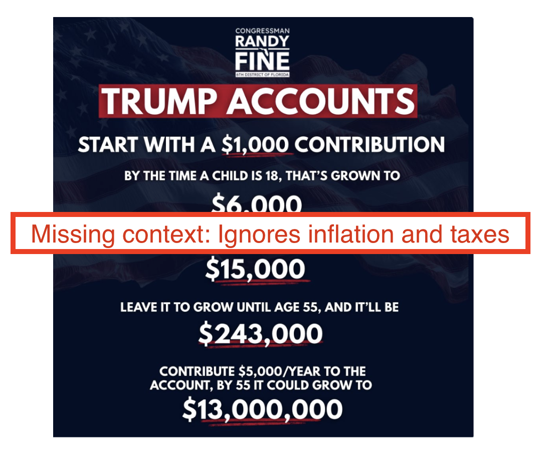 Trump account embed