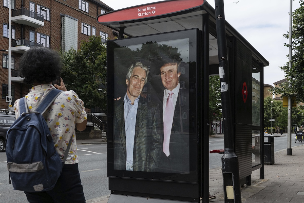 Trump and Epstein photo, 07-17-2025