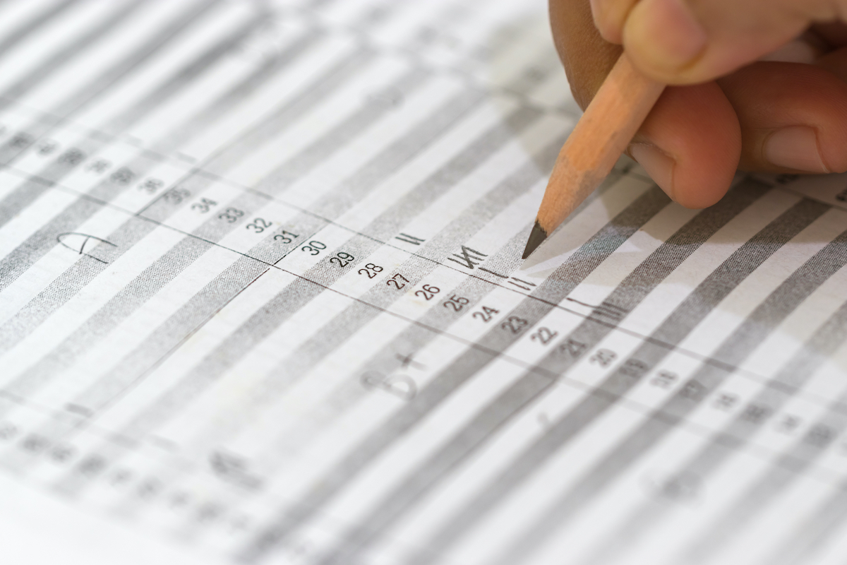Grade sheet shutterstock