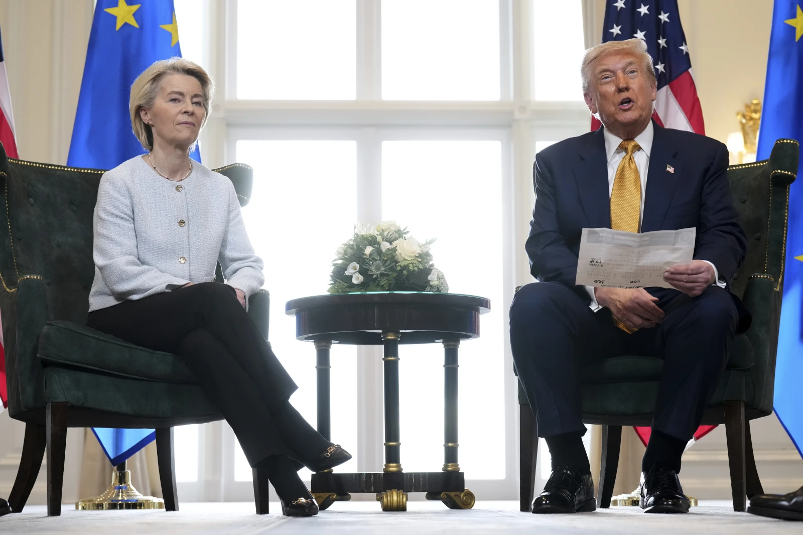 trump and ursula in scotland